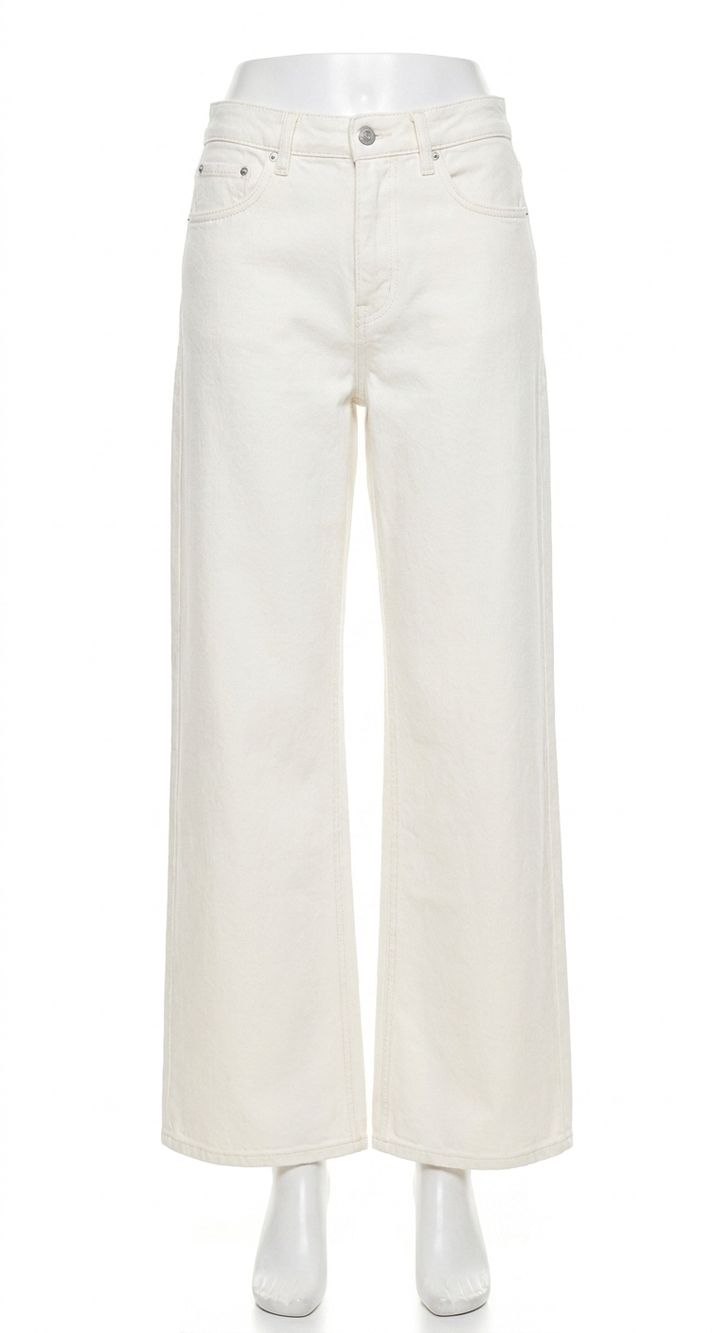 NEW DL1961 - WOMEN'S alex baggy wide leg jean in eggshell